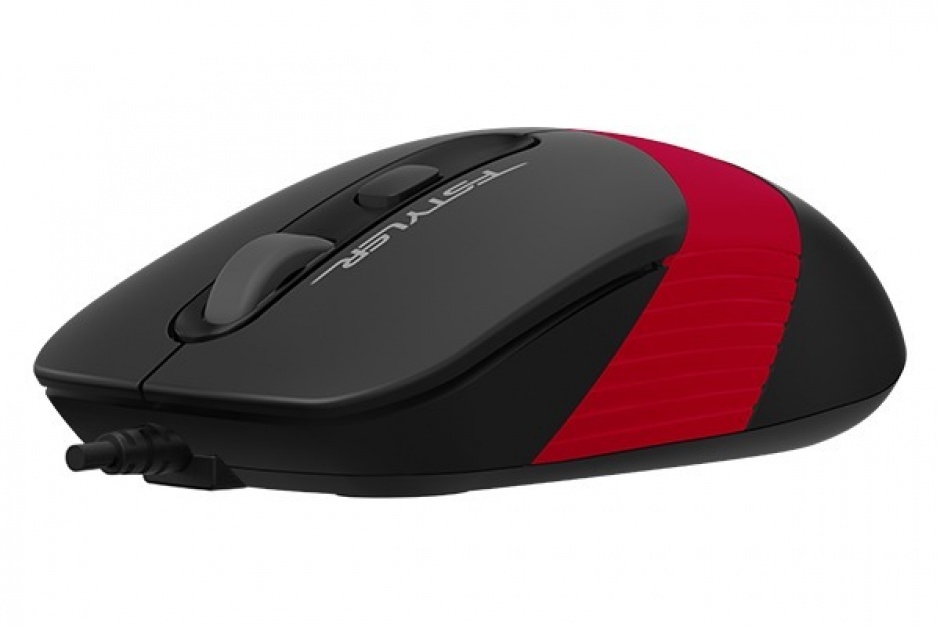 Imagine Mouse USB optic A4Tech Fstyler Negru/Rosu, FM10 Red (include timbru verde 0.1 lei)